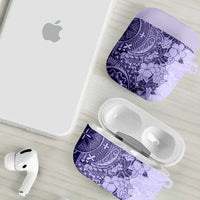 Polynesia AirPods Case Hibiscus Hawaiian Tribal Tattoo Retro Violet LT9 - Polynesian Pride