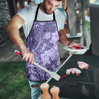 Polynesia Apron Hibiscus Hawaiian Tribal Tattoo Retro Violet - Polynesian Pride