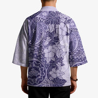 Polynesia Kimono Hibiscus Hawaiian Tribal Tattoo Retro Violet - Polynesian Pride