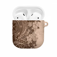 Polynesia AirPods Case Hibiscus Hawaiian Tribal Tattoo Retro Pink Pastel LT9 Pink Pastel - Polynesian Pride