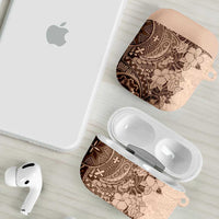 Polynesia AirPods Case Hibiscus Hawaiian Tribal Tattoo Retro Pink Pastel LT9 - Polynesian Pride