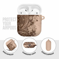 Polynesia AirPods Case Hibiscus Hawaiian Tribal Tattoo Retro Pink Pastel LT9 - Polynesian Pride