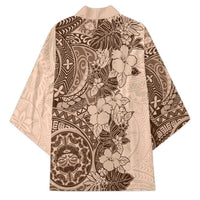 Polynesia Kimono Hibiscus Hawaiian Tribal Tattoo Retro Pink Pastel - Polynesian Pride