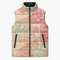 Hawaii Sweat Pink Ombre Sleeveless Puffer Jacket Aloha Tribal Pattern LT9 Unisex Pink - Polynesian Pride