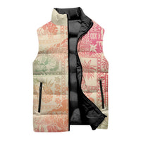 Hawaii Sweat Pink Ombre Sleeveless Puffer Jacket Aloha Tribal Pattern LT9 - Polynesian Pride