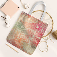 Hawaii Sweat Pink Ombre Tote Bag Aloha Tribal Pattern - Polynesian Pride