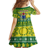 Cook Islands Christmas Family Matching Tank Maxi Dress and Hawaiian Shirt Santa Beach Meri Kiritimiti LT9 - Polynesian Pride
