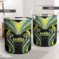 Rugby Cook Islands Avaiki Laundry Basket Black Kuki Airani Tribal Maori Inspired - Polynesian Pride