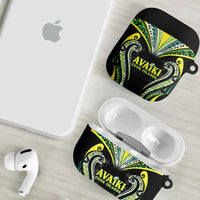 Rugby Cook Islands Avaiki AirPods Case Black Kuki Airani Tribal Maori Inspired LT9 - Polynesian Pride