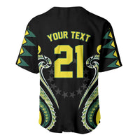 Custom Rugby Cook Islands Avaiki Baseball Jersey Black Kuki Airani Tribal Maori Inspired LT9 - Polynesian Pride