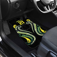 Custom Rugby Cook Islands Avaiki Car Mats Black Kuki Airani Tribal Maori Inspired LT9 - Polynesian Pride