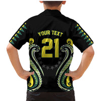 Custom Rugby Cook Islands Avaiki Family Matching Mermaid Dress and Hawaiian Shirt Black Kuki Airani Tribal Maori Inspired - Polynesian Pride