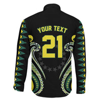 Custom Rugby Cook Islands Avaiki Family Matching Puletasi and Hawaiian Shirt Black Kuki Airani Tribal Maori Inspired - Polynesian Pride