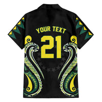 Custom Rugby Cook Islands Avaiki Family Matching Summer Maxi Dress and Hawaiian Shirt Black Kuki Airani Tribal Maori Inspired - Polynesian Pride