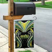 Rugby Cook Islands Avaiki Garden Flag Black Kuki Airani Tribal Maori Inspired - Polynesian Pride