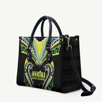 Rugby Cook Islands Avaiki Leather Bag Black Kuki Airani Tribal Maori Inspired - Polynesian Pride