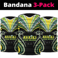 Rugby Cook Islands Avaiki Neck Gaiter Black Kuki Airani Tribal Maori Inspired - Polynesian Pride