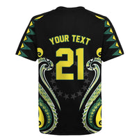 Custom Rugby Cook Islands Avaiki Rugby Jersey Black Kuki Airani Tribal Maori Inspired - Polynesian Pride