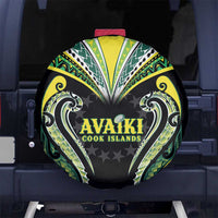 Rugby Cook Islands Avaiki Spare Tire Cover Black Kuki Airani Tribal Maori Inspired - Polynesian Pride