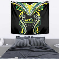 Rugby Cook Islands Avaiki Tapestry Black Kuki Airani Tribal Maori Inspired - Polynesian Pride