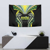 Rugby Cook Islands Avaiki Tapestry Black Kuki Airani Tribal Maori Inspired - Polynesian Pride