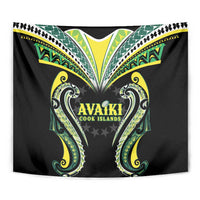 Rugby Cook Islands Avaiki Tapestry Black Kuki Airani Tribal Maori Inspired - Polynesian Pride