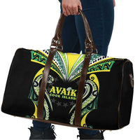 Rugby Cook Islands Avaiki Travel Bag Black Kuki Airani Tribal Maori Inspired - Polynesian Pride