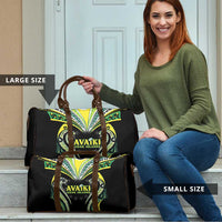 Rugby Cook Islands Avaiki Travel Bag Black Kuki Airani Tribal Maori Inspired - Polynesian Pride