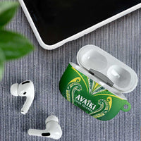 Rugby Cook Islands Avaiki AirPods Case Green Kuki Airani Tribal Maori Inspired LT9 - Polynesian Pride