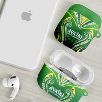 Rugby Cook Islands Avaiki AirPods Case Green Kuki Airani Tribal Maori Inspired LT9 - Polynesian Pride