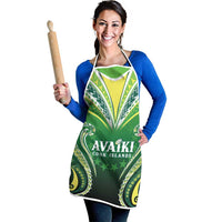 Rugby Cook Islands Avaiki Apron Green Kuki Airani Tribal Maori Inspired - Polynesian Pride