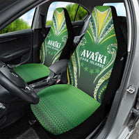 Rugby Cook Islands Avaiki Car Seat Cover Green Kuki Airani Tribal Maori Inspired - Polynesian Pride