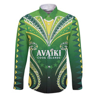 Custom Rugby Cook Islands Avaiki Family Matching Mermaid Dress and Hawaiian Shirt Green Kuki Airani Tribal Maori Inspired - Polynesian Pride