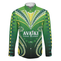 Custom Rugby Cook Islands Avaiki Family Matching Puletasi and Hawaiian Shirt Green Kuki Airani Tribal Maori Inspired - Polynesian Pride