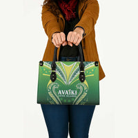Rugby Cook Islands Avaiki Leather Bag Green Kuki Airani Tribal Maori Inspired - Polynesian Pride