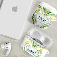 Rugby Cook Islands Avaiki AirPods Case White Kuki Airani Tribal Maori Inspired - Polynesian Pride