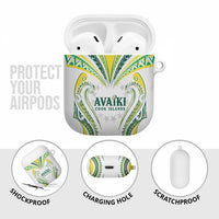 Rugby Cook Islands Avaiki AirPods Case White Kuki Airani Tribal Maori Inspired - Polynesian Pride