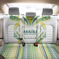 Rugby Cook Islands Avaiki Back Car Seat Cover White Kuki Airani Tribal Maori Inspired - Polynesian Pride