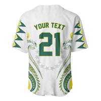 Custom Rugby Cook Islands Avaiki Baseball Jersey White Kuki Airani Tribal Maori Inspired LT9 - Polynesian Pride