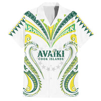 Custom Rugby Cook Islands Avaiki Family Matching Long Sleeve Bodycon Dress and Hawaiian Shirt White Kuki Airani Tribal Maori Inspired - Polynesian Pride