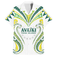 Custom Rugby Cook Islands Avaiki Family Matching Mermaid Dress and Hawaiian Shirt White Kuki Airani Tribal Maori Inspired - Polynesian Pride