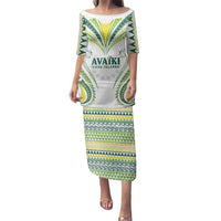 Custom Rugby Cook Islands Avaiki Family Matching Puletasi and Hawaiian Shirt White Kuki Airani Tribal Maori Inspired - Polynesian Pride