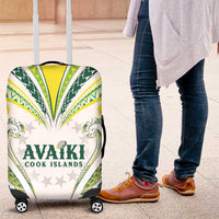 Rugby Cook Islands Avaiki Luggage Cover White Kuki Airani Tribal Maori Inspired - Polynesian Pride