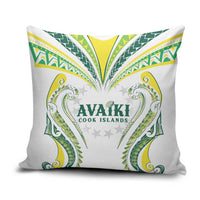 Rugby Cook Islands Avaiki Pillow Cover White Kuki Airani Tribal Maori Inspired - Polynesian Pride