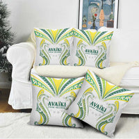 Rugby Cook Islands Avaiki Pillow Cover White Kuki Airani Tribal Maori Inspired - Polynesian Pride