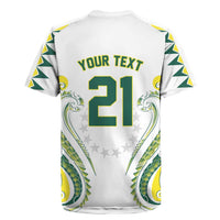 Custom Rugby Cook Islands Avaiki Rugby Jersey White Kuki Airani Tribal Maori Inspired - Polynesian Pride