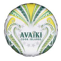 Rugby Cook Islands Avaiki Spare Tire Cover White Kuki Airani Tribal Maori Inspired - Polynesian Pride