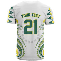 Custom Rugby Cook Islands Avaiki T Shirt White Kuki Airani Tribal Maori Inspired - Polynesian Pride