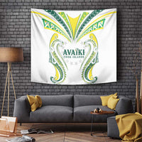 Rugby Cook Islands Avaiki Tapestry White Kuki Airani Tribal Maori Inspired - Polynesian Pride