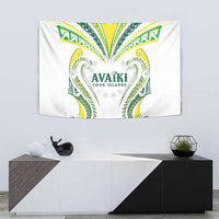 Rugby Cook Islands Avaiki Tapestry White Kuki Airani Tribal Maori Inspired - Polynesian Pride